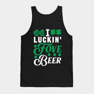 St. Patrick's Day Adult Drinking Tank Top